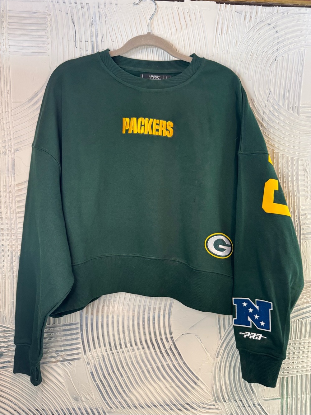 Pro Standard Green Bay Packers Cropped Sweatshirt Women’s M Oversized NFL
